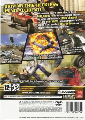 FlatOut 2 box cover back